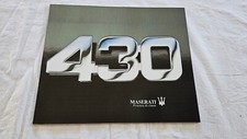 ≃ 1988 Brochure MASERATI 430 : catalogue de 16 p. en italien