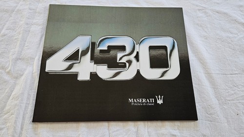 1988 brochure maserati 430 - brochure,