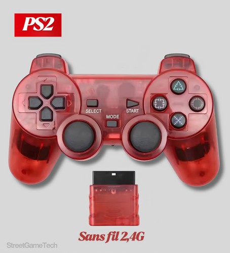 Manette ps2 sans fil - manette,