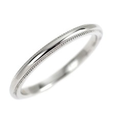 Bague Tiffany Pt950 Milgrain - Auth livraison gratuite depuis le Japon -...