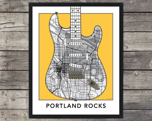 Portland oregon city map - city,
