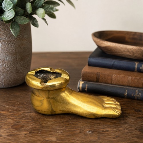 Cendrier vintage bronze en - vintage,