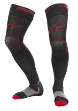 ALPINESTARS MX TECH LONG KNEE BRACE SOCKS BLACK RED MOTOCROSS MX ENDURO ADULT