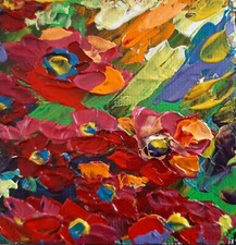 Fleurs.Flowers.Small painting