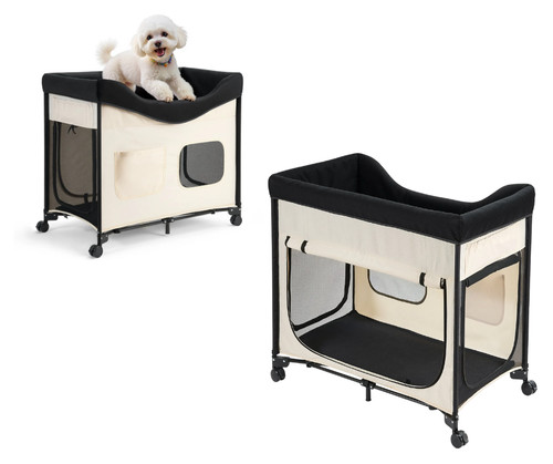 Lit surélevé pliable - , chien