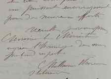 Sculptor Mathurin Moreau solicits the Legion of Honor for his student Max...