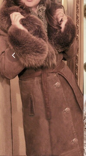 Manteau peau mouton avec - peau,