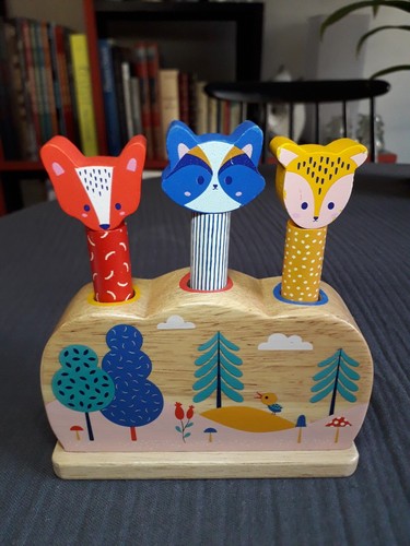 Djeco animaux sauteurs - en, bois