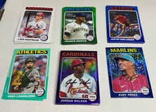 2024 Topps Heritage Parallels White Green Blue Purple Blue Sparkle You Pick