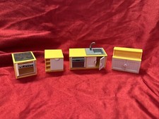 LOT of 4 PLAYMOBIL Maison Moderne Kitchen Pieces! Dishwasher/Sink, Stove, Pantry
