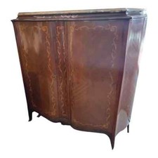 Late 19th Century French Louis XV Walnut Cupboard with Marble Top