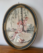 Aquarelle Jeune Femme assise