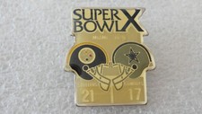 PIN S FOOTBALL AMERICAN SUPER BOWL X