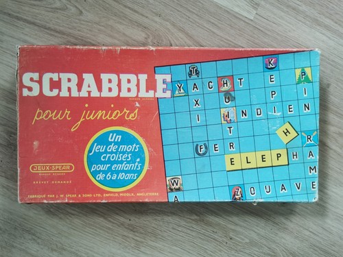 Jeu scrabble ancien 1958 - de,