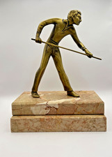 Statue Art Déco joueur de