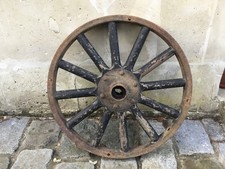 Roue voiture ancienne bois 12