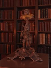 Chandelier ancien XIXe en bronze ange style Napoléon III vintage collection