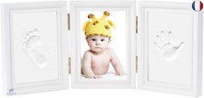 Newlemo Empreinte de La Main Empreinte Cadre Photo Kit pour Garçons Parfait 
