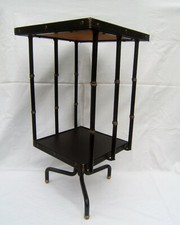 petite table d appoint tripode laiton façon bambou JACQUES ADNET (1900.1984) 