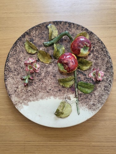 Plat céramique barbotine - plat,