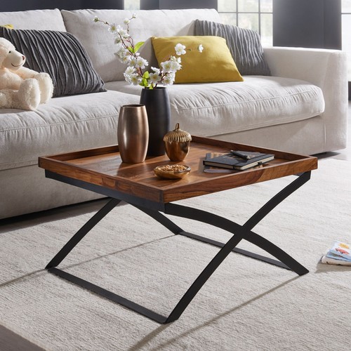 Finebuy table basse - basse, bois