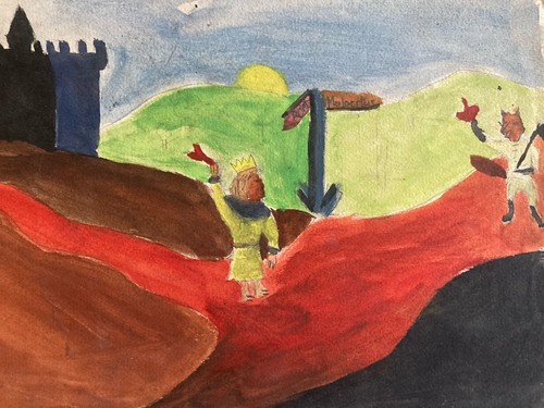 Peinture papier gouache - papier,
