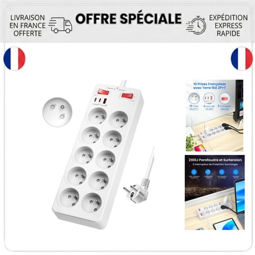 Multiprise parafoudre - , 10