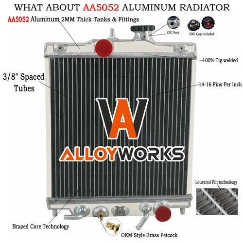 Aluminium radiateur pour honda - radiateur,