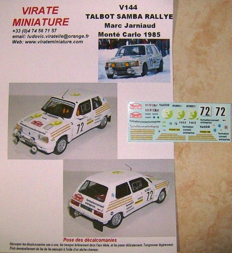 V144 talbot samba rallye - samba, marc