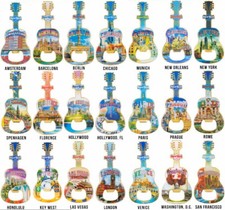 Hard Rock Cafe 2021 Guitar MAGNET Bottle Opener V20 --- You Pick City Version!