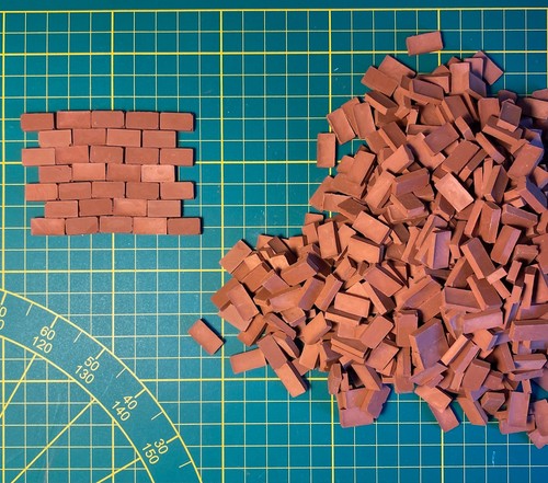 Lot 600 briques miniatures - 600,