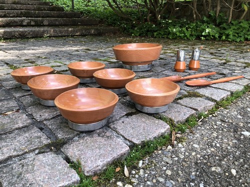 Vintage salad set - set, solid