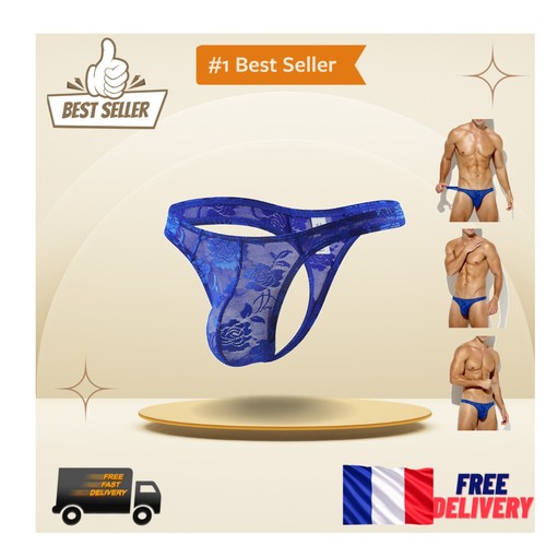 String tanga homme dentelle - string,