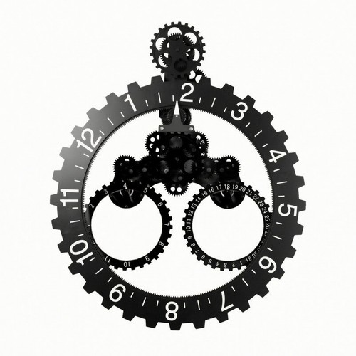 Horloge murale engrenages - horloge, à