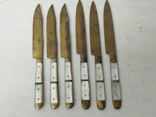 Lot de 6 couteaux nacre et