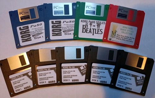 Korg pa80 floppy disks style - korg,