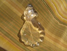 old glass chandelier tassel 1900s era 8cm faceted plate 2