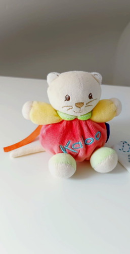 Peluche doudou chat boule - chat,