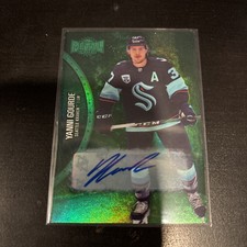 2021-22 fleer metal universe precious metal pmg auto /10 yanni gourde 
