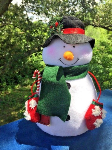 Antique primitive snowman doll - antique,