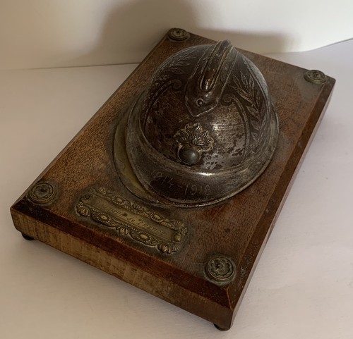 Rare encrier poilu - rare, casque
