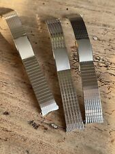 Lot 3 Bracelets Stainless Steel 19mm Vintage NOS 