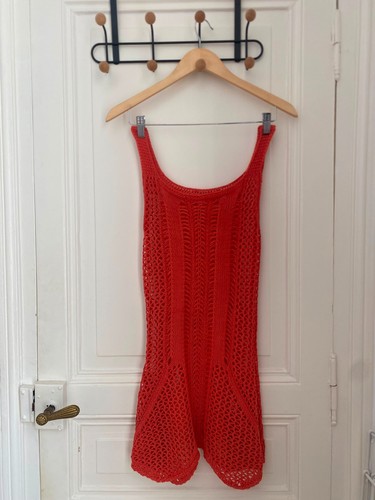 Robe courte plage crochet - robe, de