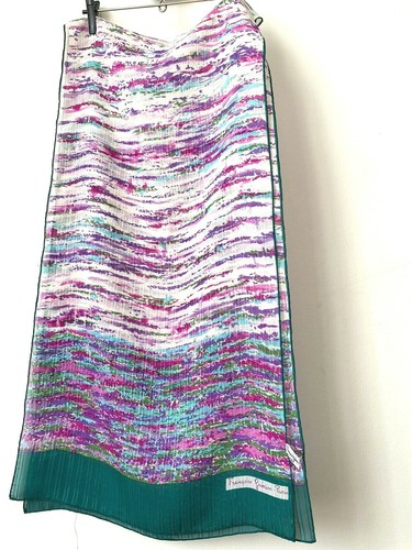 Foulard rectangle soie vintage - foulard,