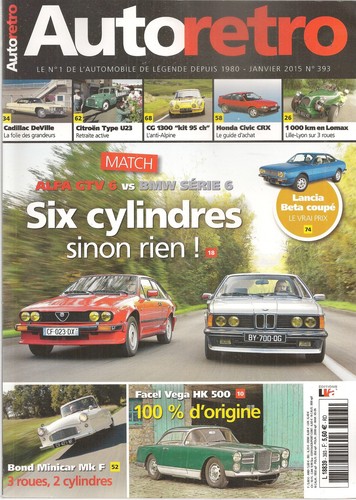 Auto retro 393 facel - facel, cg