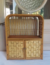 Ancienne étagère en rotin -