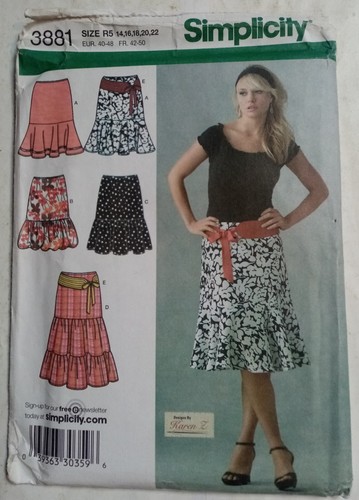 Simplicity 3881 size patron - simplicity,
