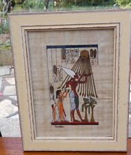 Nice signed Egyptian papyrus frame.(2)