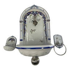Herbeau Vieux Rouen Bathroom Sink Lavabo Niche Earthenware Wall Fountain