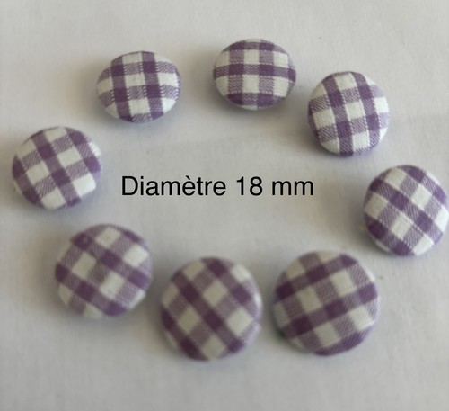 Boutons recouverts tissu - recouverts, de